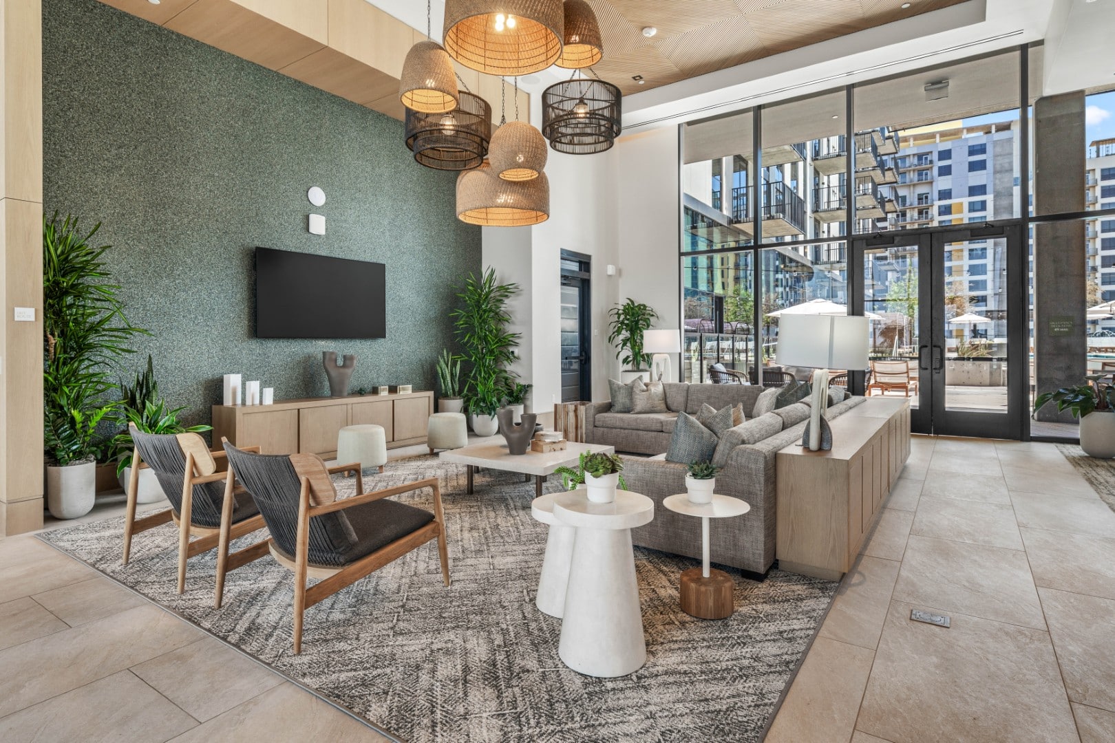 Rooftop lounge at Saiya apartments in Phoenix